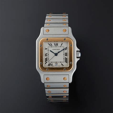 Cartier Santos two tone medium